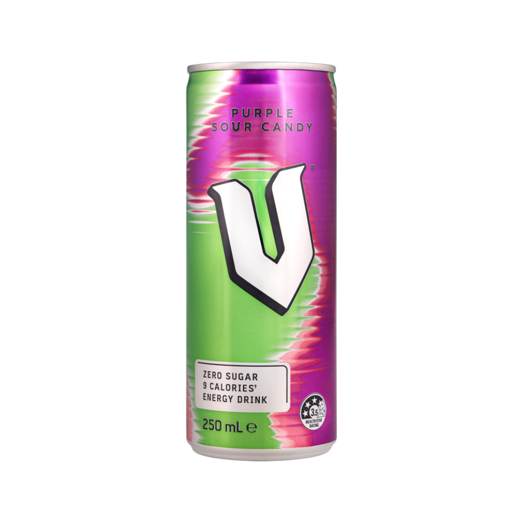 V Energy Drink 250ml to 500ml - Single to 24 Pack