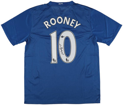 Wayne Rooney Signed Manchester United Blue Jersey