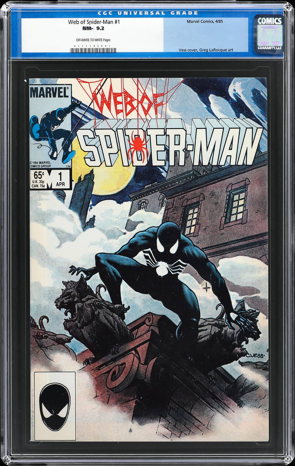 Web of Spider-Man #1 (1985 Marvel) - CGC 9.2