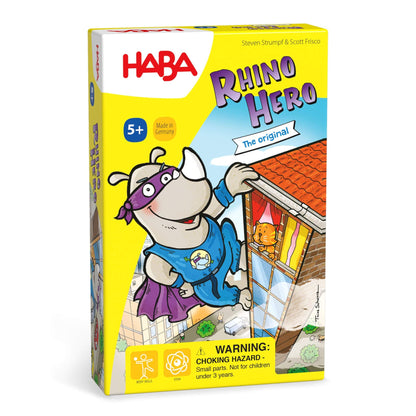Rhino Hero stacking card game box by HABA