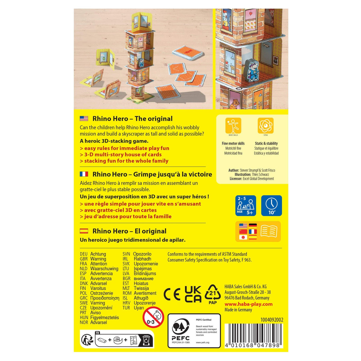 Rhino Hero packaging