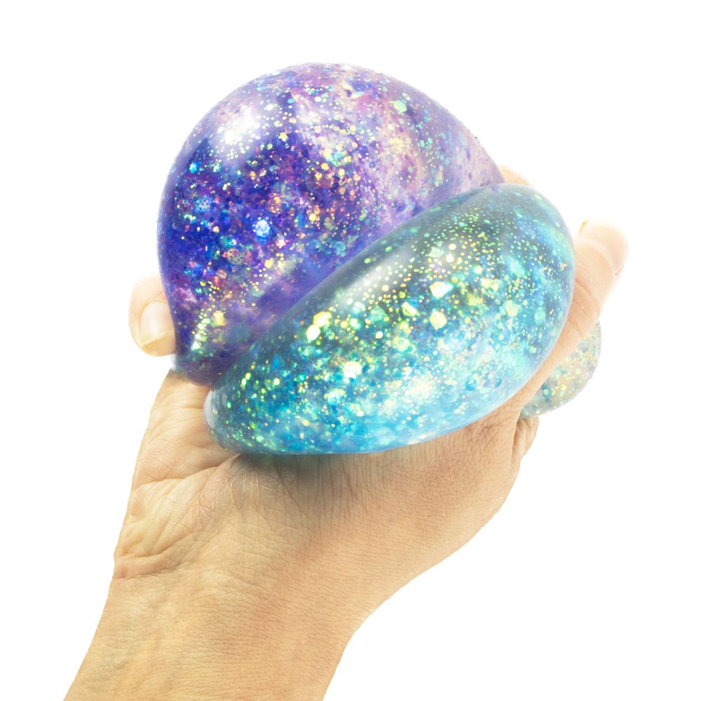 Super Squidge Galaxy Glitter Ball by Keycraft
