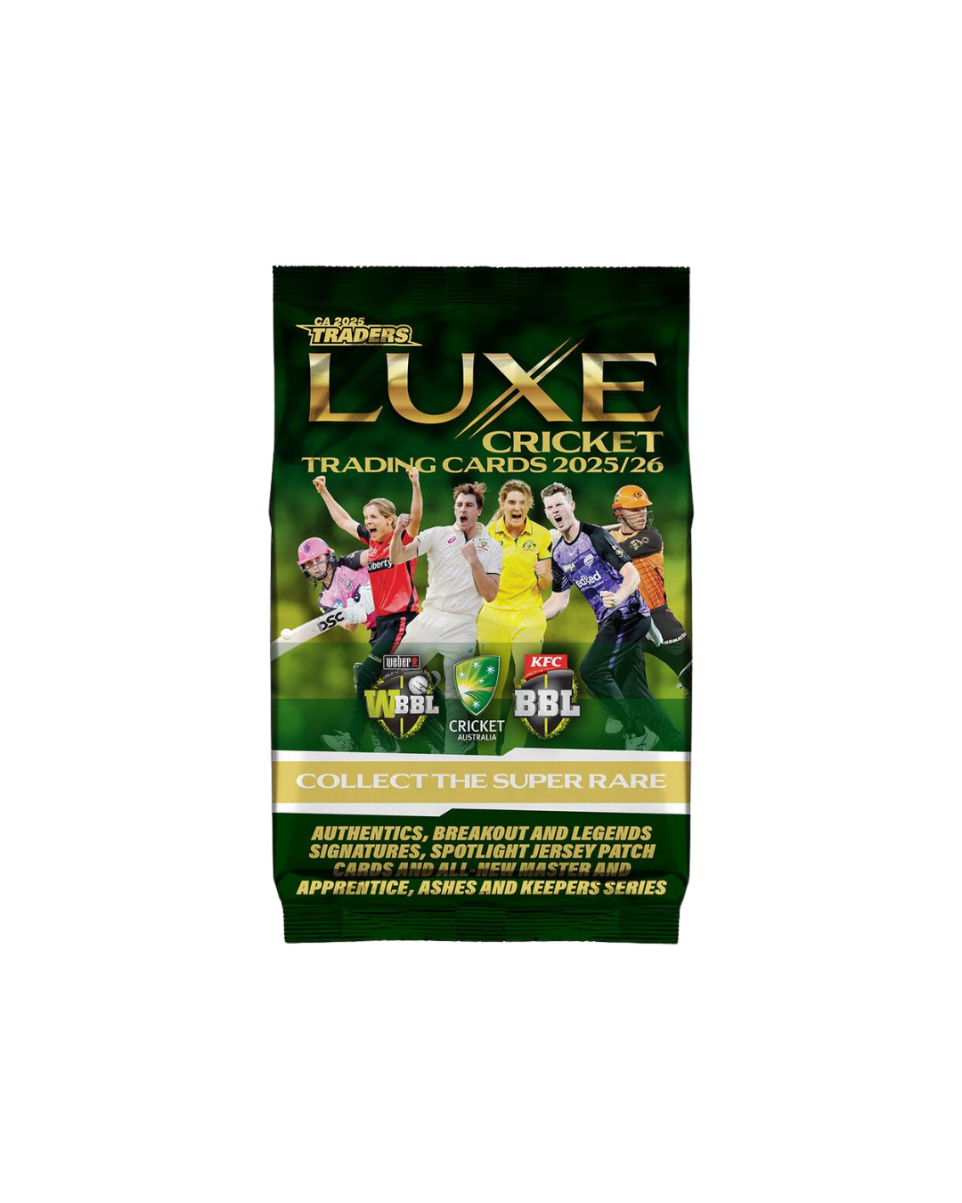 2025-26 Luxe Cricket Trading Cards Pack (10 Cards)
